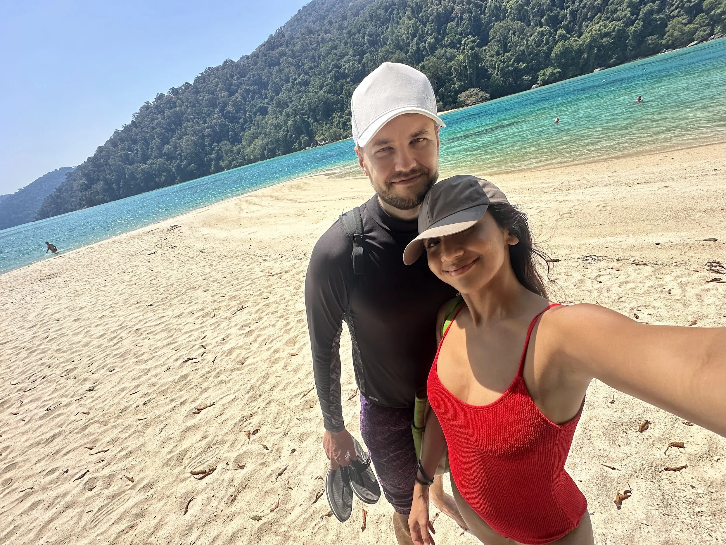 Crystal clear waters and white sand beach at Koh Surin island, Thailand